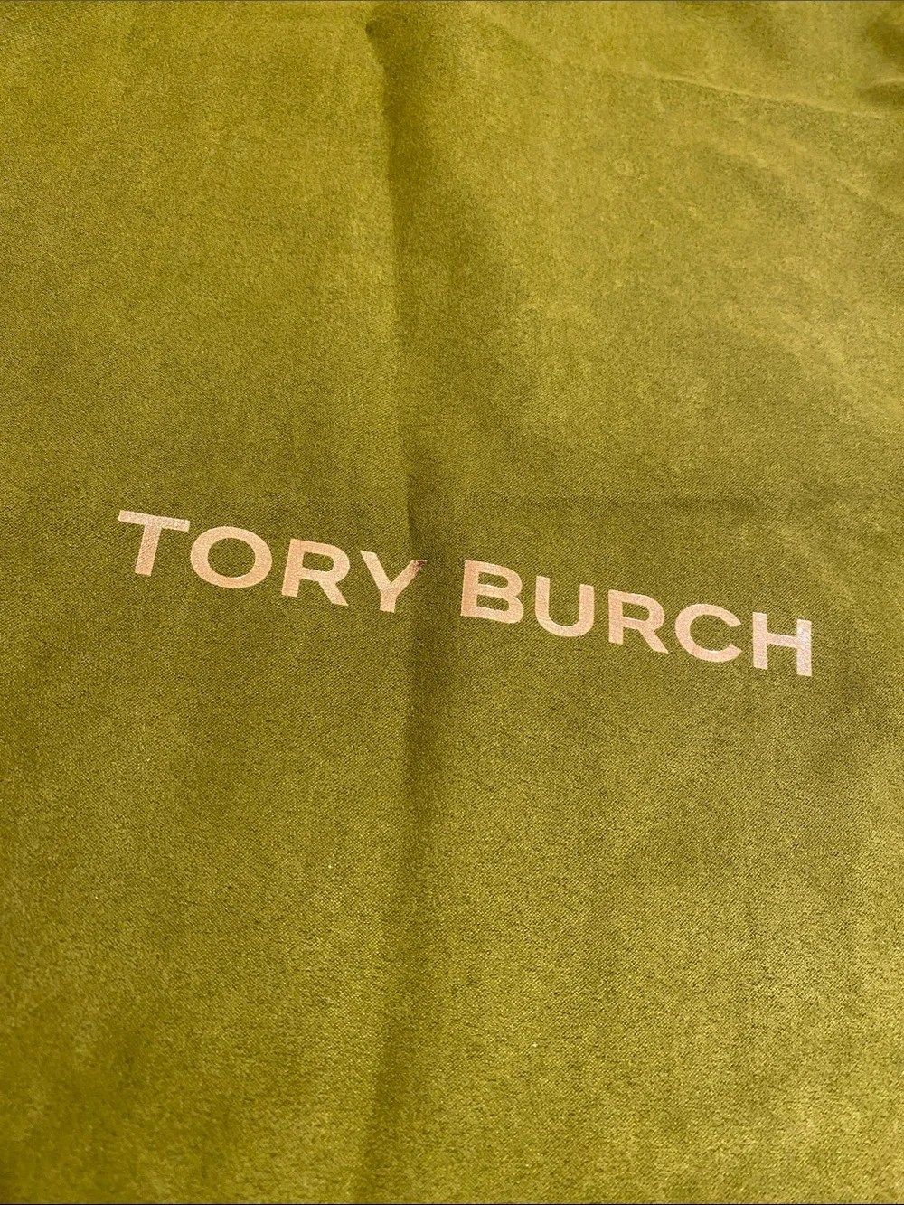 TORY BURCH GREEN DUST BAG .